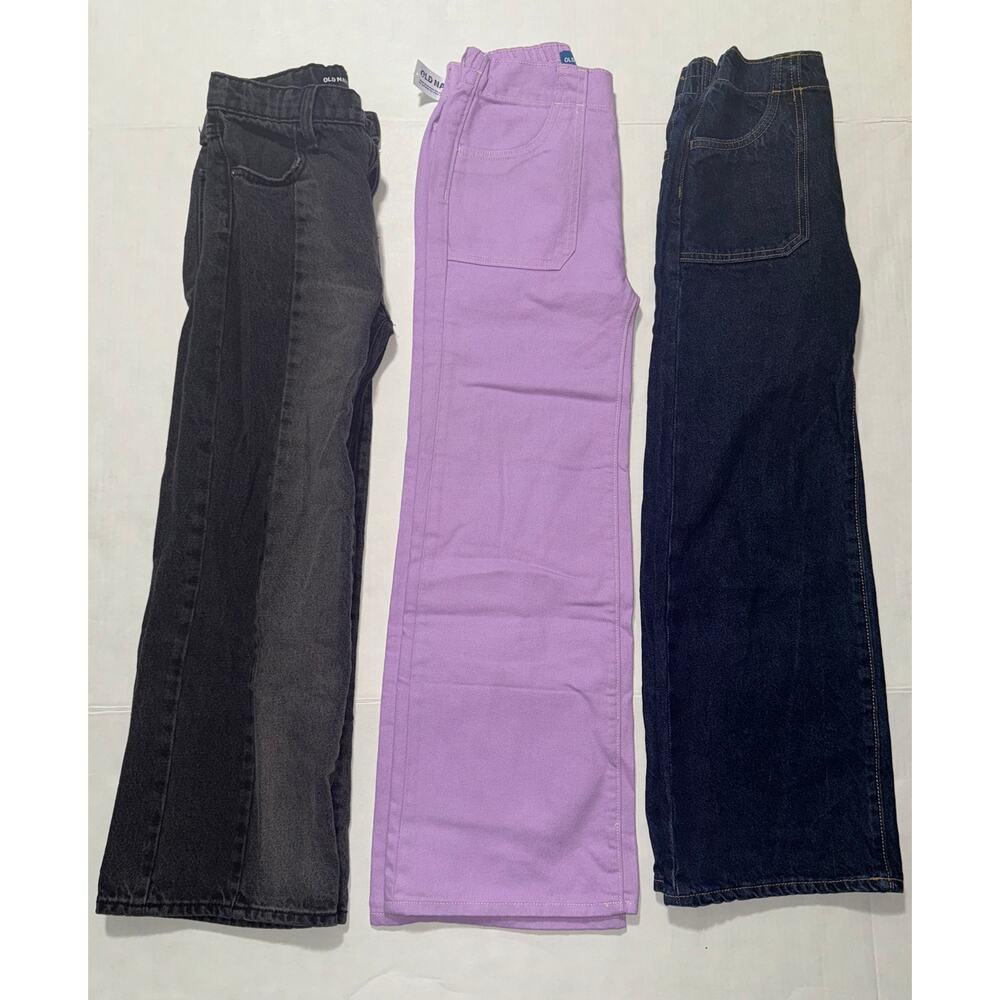 Old Navy Jeans Lot of 3 Girls 10 Hi-Rise Baggy School Everyday Casual Playwear